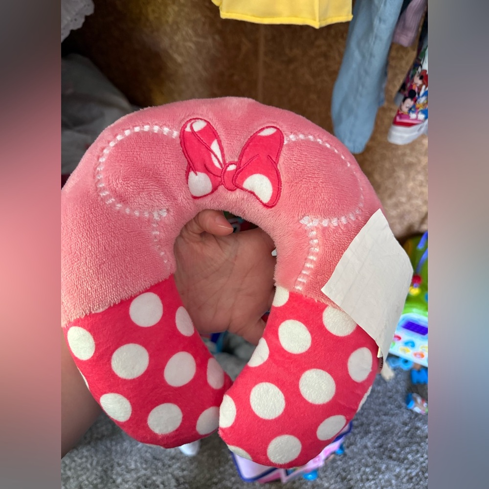 Pink Polka Dot Travel Neck Pillow